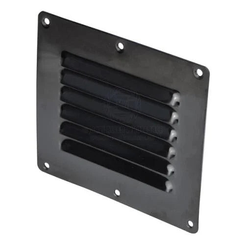 Stainless Steel Black PVD Surface Mount Louvre Vent 127mm x 115mm