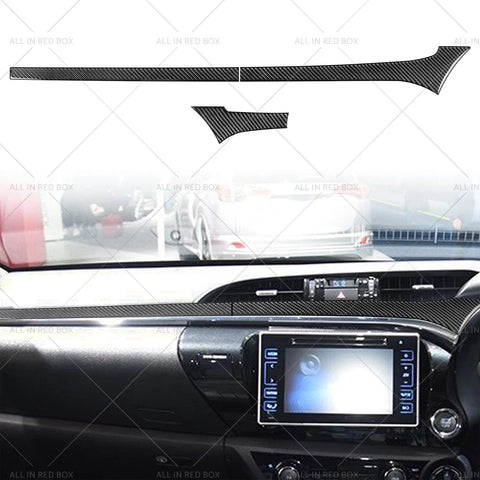 Toyota Hilux Revo Carbon Fiber Dashboard Trim (2015-2023)