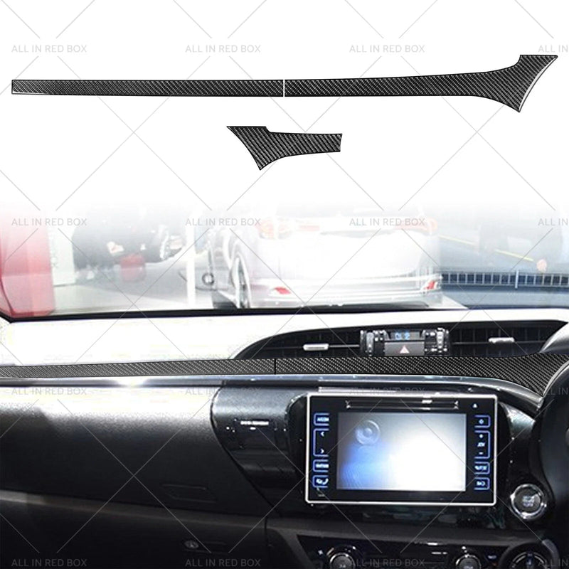 Toyota Hilux Revo Carbon Fiber Dashboard Trim (2015-2023)