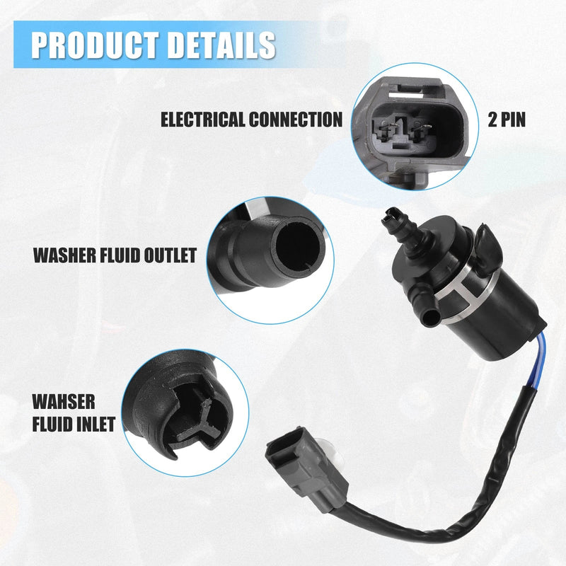 Mitsubishi Pajero Windshield Washer Motor Pump (2008-2015)