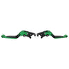 Kawasaki Ninja 125 250 CNC Green Extendable Brake Clutch Levers (2013-2023)