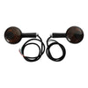 Harley Sportster XL Black LED Amber Rear Turn Signals (1992-2022)