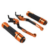 Benelli TRK502 TRK251 BN302S Orange Brake Clutch Levers & Handlebar Grips Set