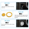 Jeep Cherokee & Dodge - Silver Tone Engine Start Stop Button Cover Kit