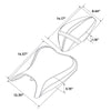Kawasaki Ninja 400 Z400 Driver & Passenger Seats (2018-2022)