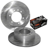 Patrol Y60 Rear Slotted & Drilled Disc Rotors + Brake Pads (1988-1998)