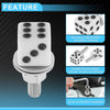 4 pcs Universal Motorcycle M6 License Plate Screws Cover 3.45 cm White