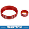 Subaru BRZ GR86 2022 Red AC Audio Volume Knob Cover Set