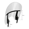 Harley Heritage Softail Fatboy Slim Clear Front Windshield (2000-2017)