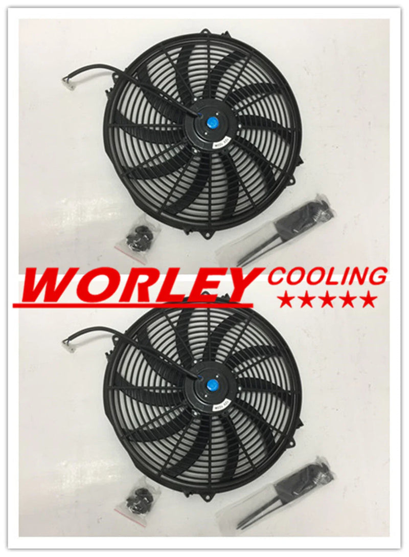 VIC Universal 16" 12V Electric Cooling Thermo Fan + Mounting Kits