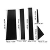 Dodge Grand Caravan Black 10 Pcs Door Cover Panel Pillar Posts Stickers
