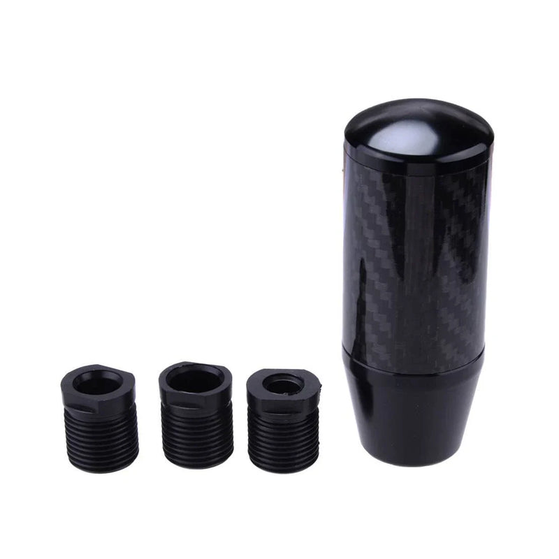 Car Carbon Fiber & Aluminium Alloy Manual Gear Shift Knob (M8 M10 M12)