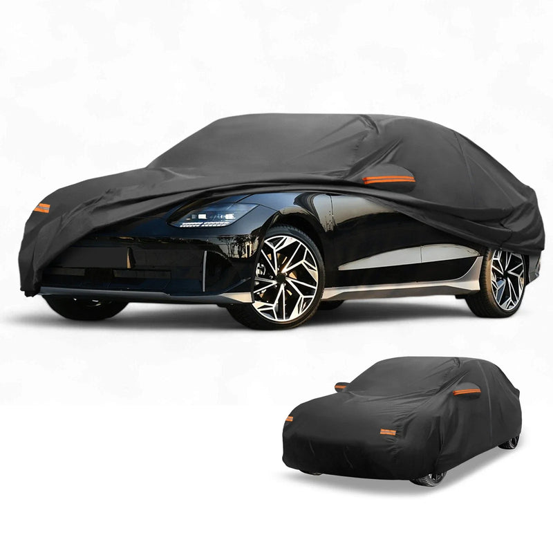 Hyundai Ioniq 6 Black 190T-PU Waterproof All Weather Car Cover (2023)