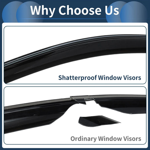 Chevrolet Trailblazer Side Vent Visors Black Window Deflectors (2021-2021)