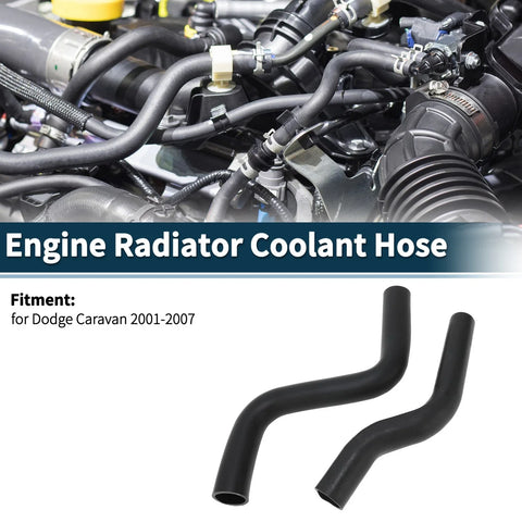 Dodge Caravan 1 Set Water Pipes Engine Radiator Coolant Hose (2001-2007)