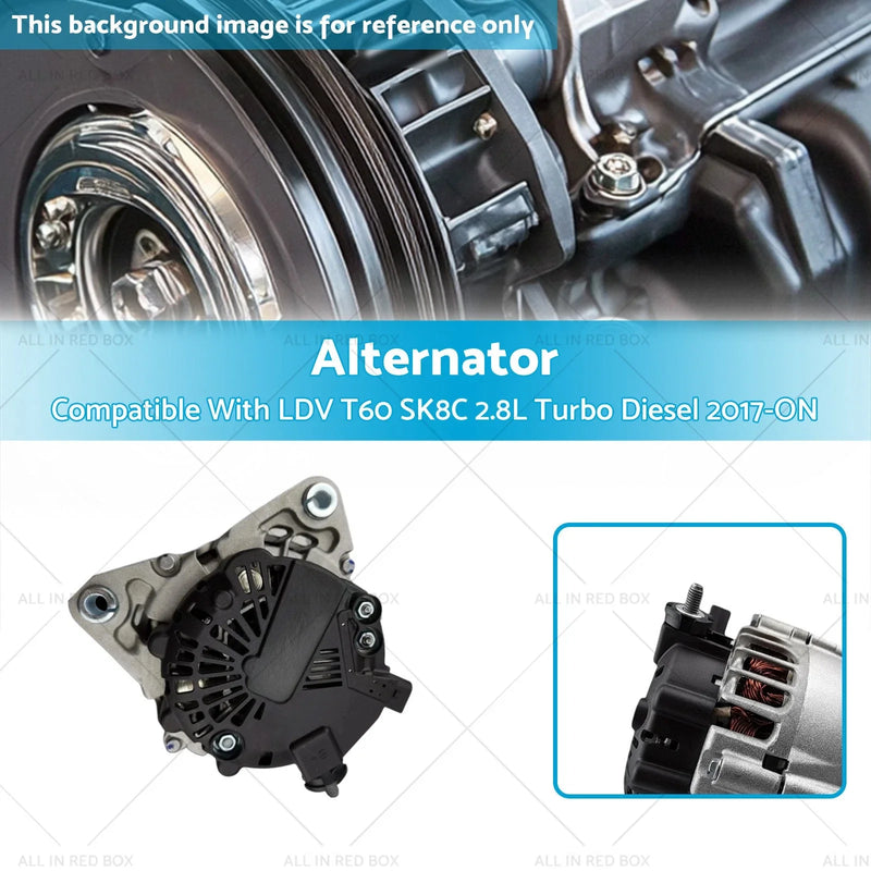 LDV T60 SK8C 2.8 Turbo Diesel 120A Alternator (2017-On)