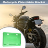 Motorcycle Plate Holder Bracket / 26x10 mm Hole / Aluminum Alloy Green