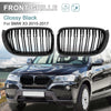 BMW X3 Glossy Black Hood Kidney Grille (2015-2017)