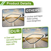 M10 Rear View Mirrors Polygonal Shape White Iron Plastic 1 Set