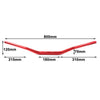 Dirt Bike Motocross Motorcycle Off Road Red 1 1/8" Handlebar Fat Bar