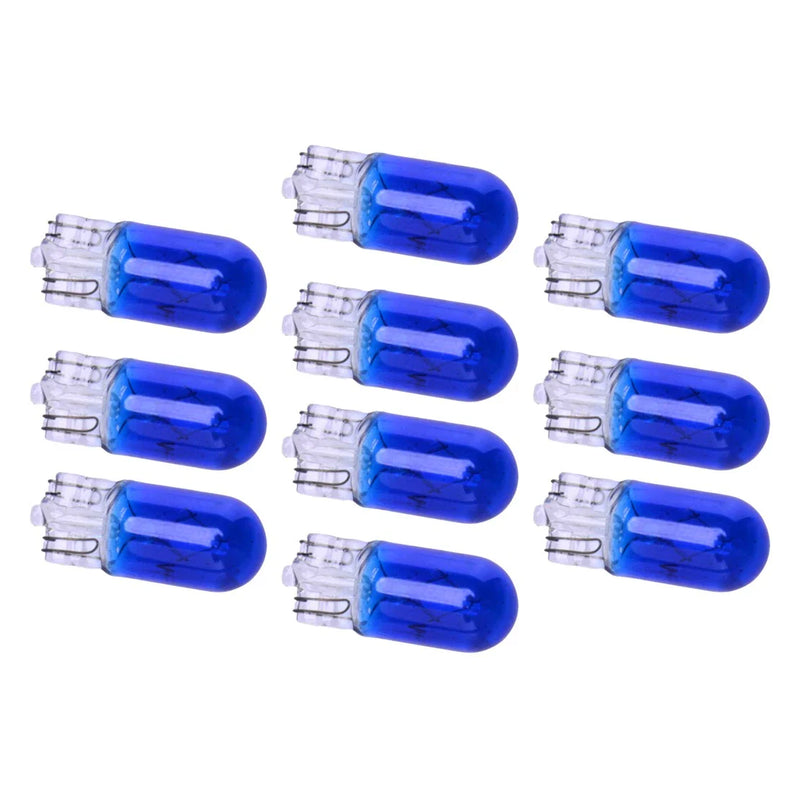 Car 10 x Blue T10 W5W 194 158 12V Wedge Dash Light Bulbs (Various Years)