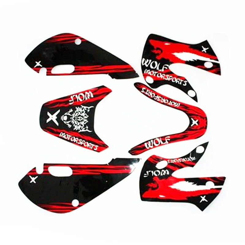 KLX 110 PIT PRO Dirt Bike 3M WOLF Decals Graphic Stickers