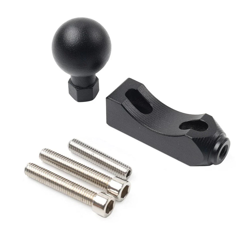 Motorcycle - Black Universal Ball Head Base GPS Phone Holder Clamp