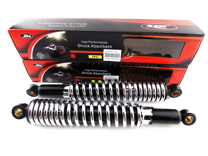 Moto Guzzi California 1000 340mm JBS Black/Chrome Shock Absorbers (76-82)