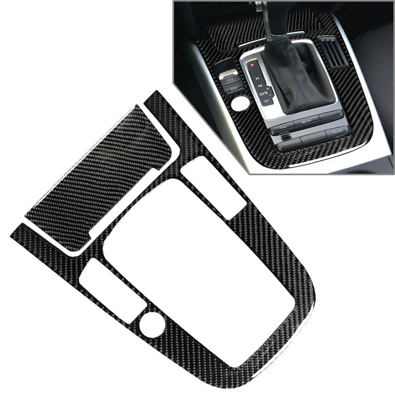 Audi A4 S4 A5 Carbon Fiber Gear Shift Panel Cover Trim (2009-2023)