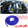 Car Van Engine Cooling 16.4ft Blue 4mm Silicone Vacuum Hose Pipe