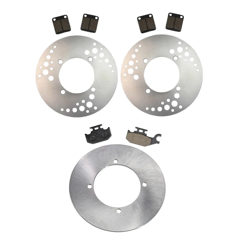 Yamaha Kodiak 400 Front & Rear Brake Rotors & Semi-Metallic Pads (2005-2006)