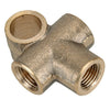 Car M10x1 Brake Line Pipe Brass T 3-Way Female Fitting Connector