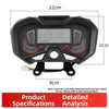 Electric Tricycle Front Mount LCD Voltage Meter and Speedometer 48V 60V 72V