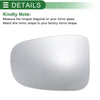 Ford Transit Left Side White Mirror Glass with Back Convex Non-Heated