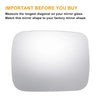 JEEP Renegade Pair White Heated Mirror Glass (2014-2020)