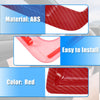 Dodge Carbon Fiber Pattern Red Inner Door Handle Bowl Cover Trim