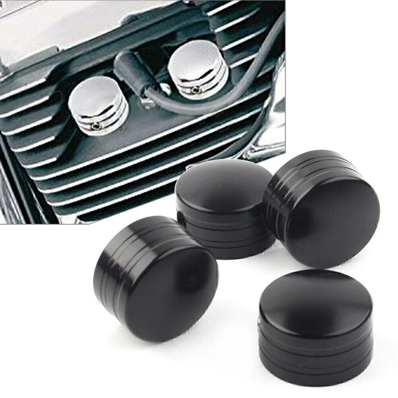 Harley Sportster XL Twin Cam Touring 4x Head Bolt Spark Plug Covers (2004-2023)