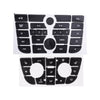 Opel Astra A/C & Radio Stereo Button Repair Decal Set (2010-2015)