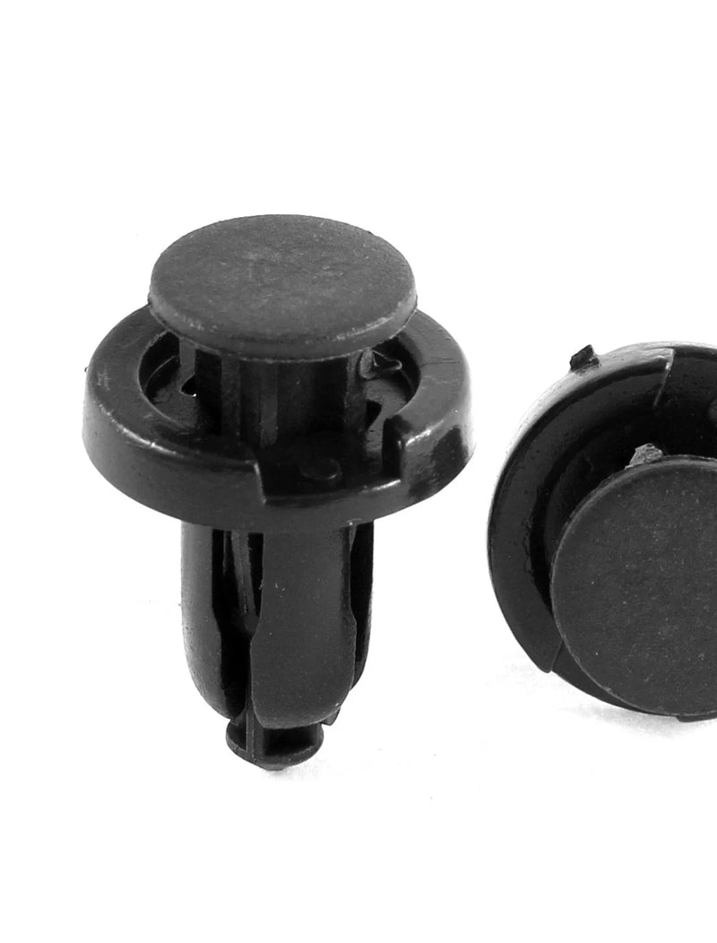Honda Bumper Mudguard Clips 10mm Black Plastic Rivets 15 Pcs