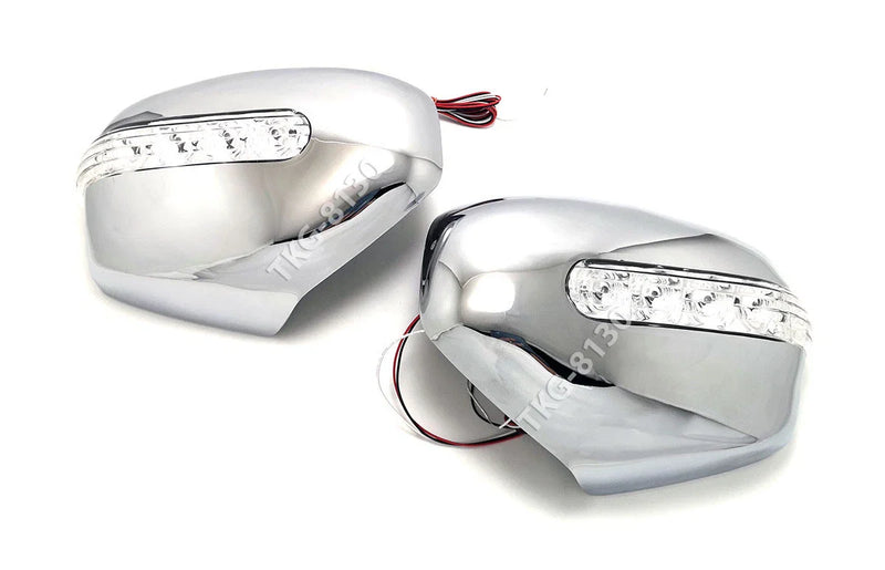 Mitsubishi L200 Triton LED Chrome Mirror Covers V.3 (2006-2014)