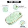 Ford Smart Key (Compatible) - Green Key Fob Cover 5 Button
