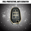 Peugeot 3008 5008 (2017-2020) Black Silicone Key Fob Case Cover