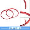 Toyota Tacoma (2016-2024) Aluminum Red 4 Pcs AC Vent Ring Cover Trim