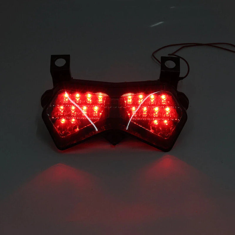 Kawasaki Z750 ZX6R Black LED Tail Light Turn Signal (2003-2006)