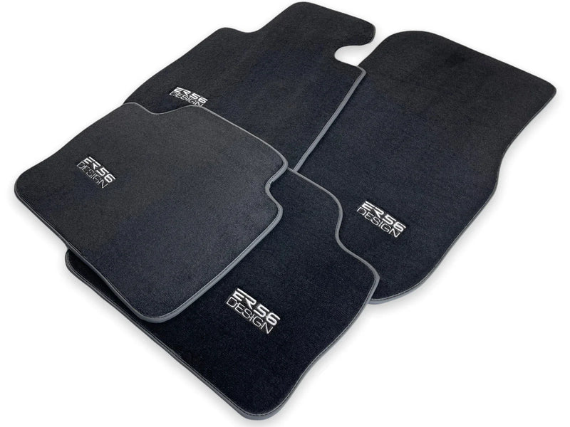 BMW 3 Series E30 Black with Side Clips Floor Mats (1982-1994)