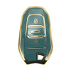 Peugeot 308 Gray Gold TPU Silicone Key Case (2007-2014)