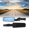 M8 / M10 Motorcycles Black Aluminum Rear View Mirror Handlebar