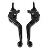 Suzuki GSXR600 GSXR750 GSXR1000 Black Extendable Brake Clutch Levers (06-10)