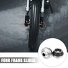 2 x Motorcycle Wheel Front Fork Frame Sliders Protection Silver Tone