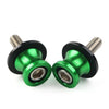 KAWASAKI ZX6R (2012-2021) - Green CNC Slider Screws Swingarm Spools 8MM